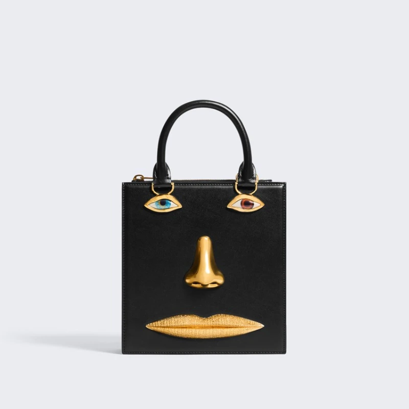 

Роскошная брендовая дизайнерская сумка для лица Высококачественная натуральная кожа с эмалью и кованой золотой латунь Изысканная модная шикарная сумка