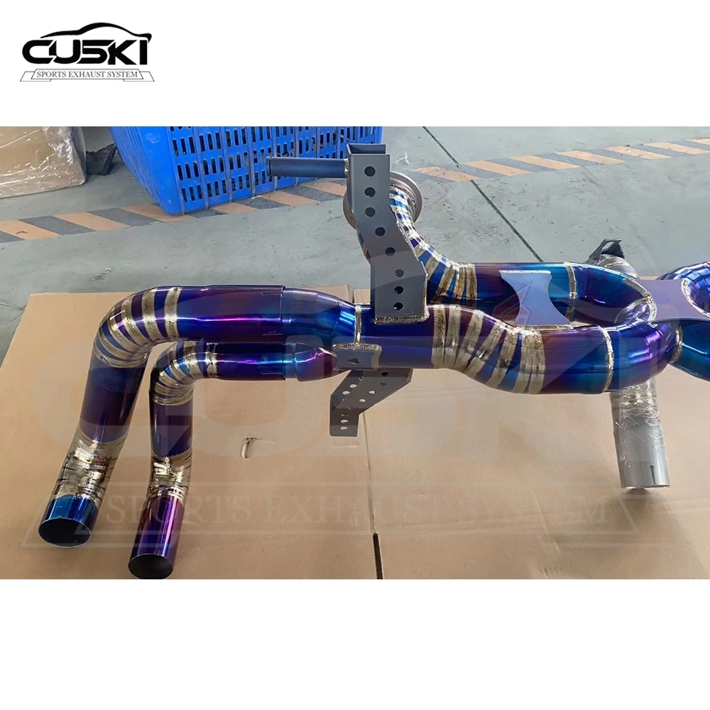 Titanium Alloy Catback Exhaust for Lamborghini Lp550 LP560 Lp610 Titanium Alloy Stern Block Valve Car Exhaust Pipe