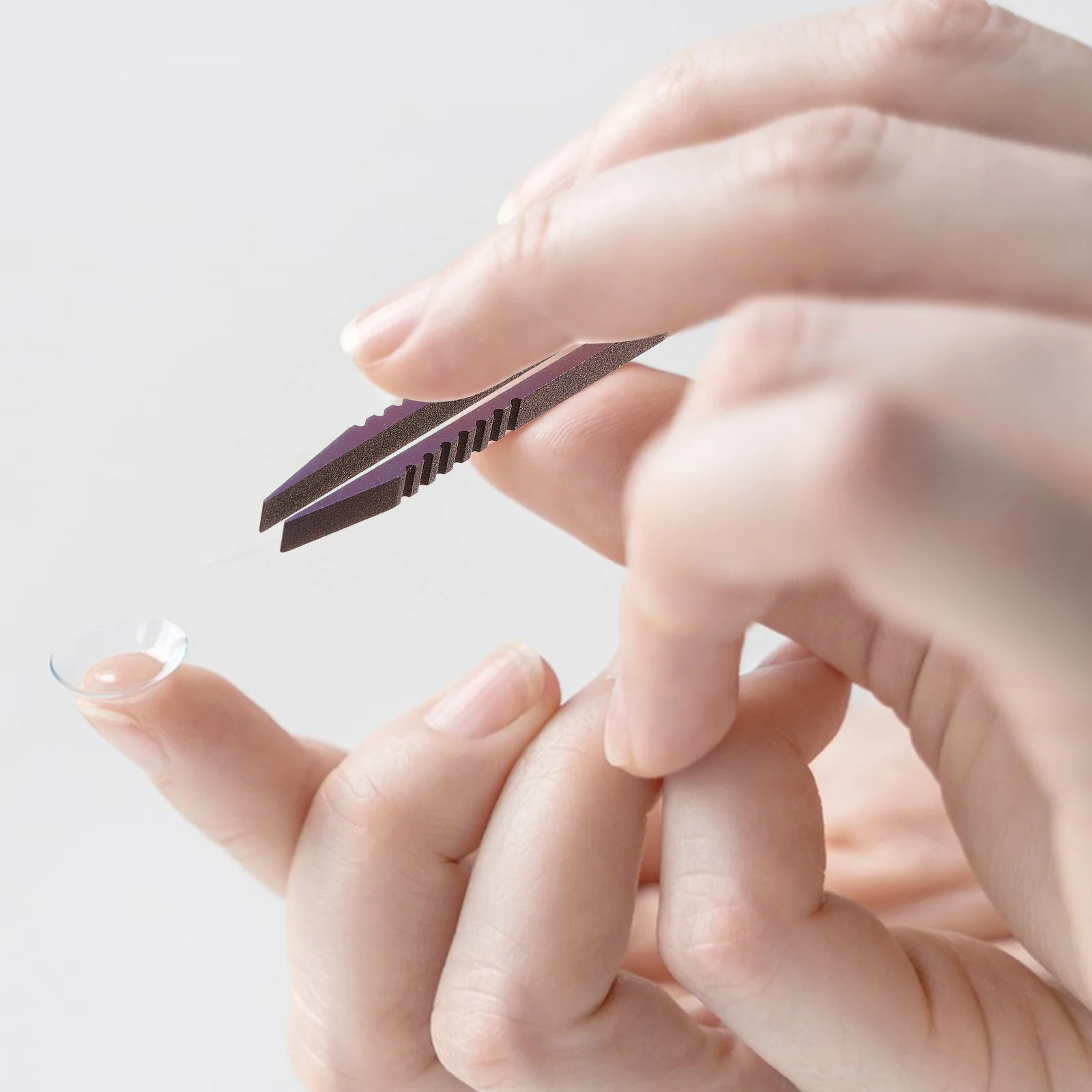 

Titanium Alloy Tweezers Lightweight Durable Portable Mini Tool For Travel Outdoor Camping Precision Gripping Trimming Thread