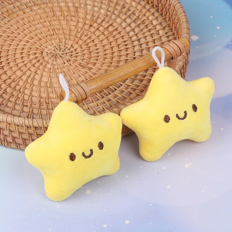 Cute Stars Plush Toy Doll Keychain Fluffy Toy Backpack Bag Pendant Gift For Kids Girlfriend