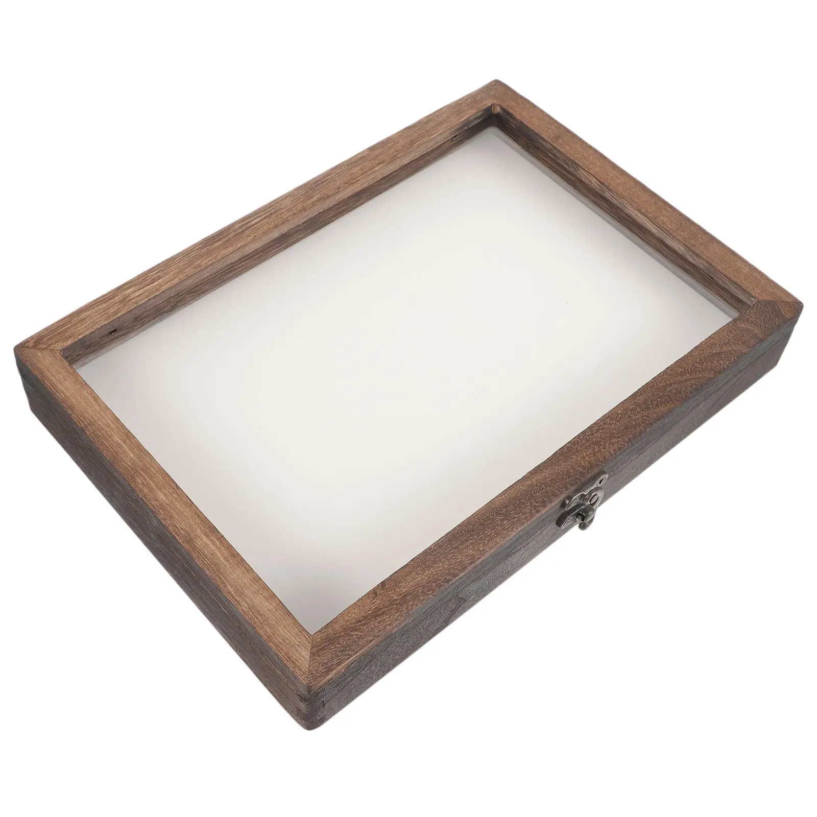 

Insect Display Box Vintage Wooden Case High Transparency Hanging Storage Dried Flower Specimen Box Wall Decor Butterfly Showcase