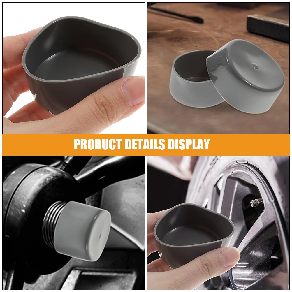 

12pcs Cover Hub Dust Covers Caps Trailer Rubber Caps Trailer Wheel Bearing Protectors Hub Dust Covers Grease Cap Cover