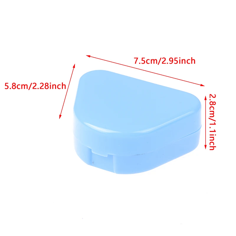 Denture Box Dental Retainer Storage Orthodontic Mouth Guard Container Plastic Tray Dental Appliance Case