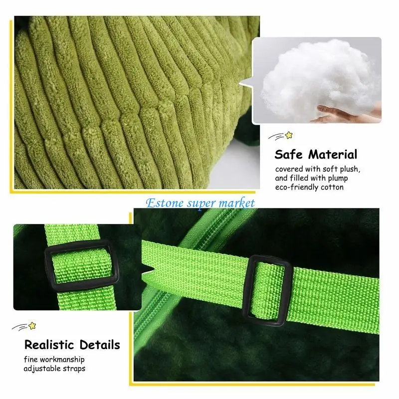 090B dzieci Mini torba na ramię Mini torba zabawka do przedszkola dla dzieci w wieku 3-8 lat dinozaur dla lalki delikatne