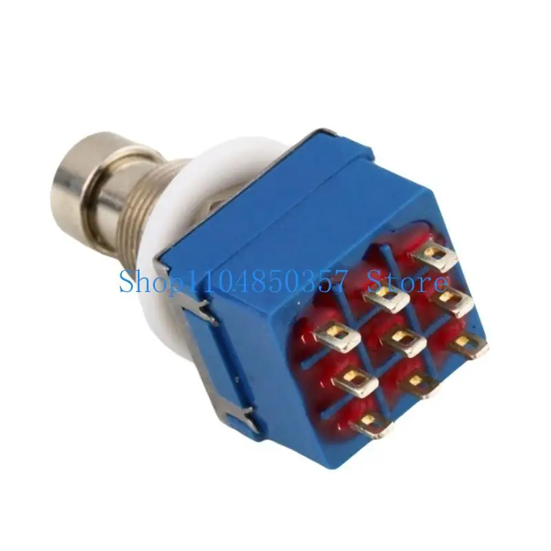 5 Stücke Gitarre Effektpedal 3PDT 9 Pin Box Stomps Fußschalter True Bypass Effektpedal Fußschalter E-gitarre Zubehör – Detail 1