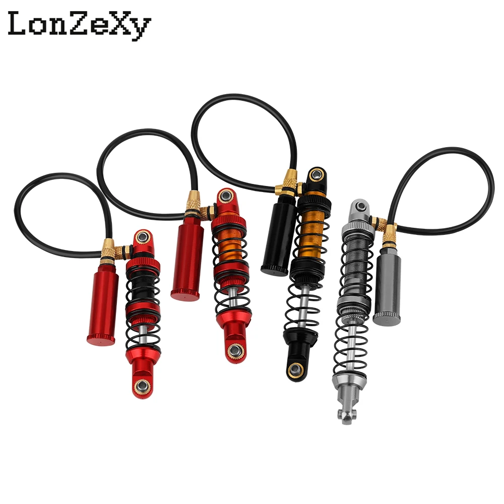 4PCS Built-in Spring Negative Pressure RC Car Shock Absorber Damper For 1/10 RC Crawler Axial SCX10 II RBX10 Wraith TRX4 Redcat
