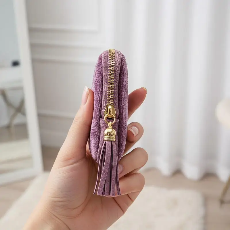 Soft Velvet Portable Jewelry Storage Bag Multi Slots Golden Zipper Pouch for Bracelet Earrings Necklace Travel Use