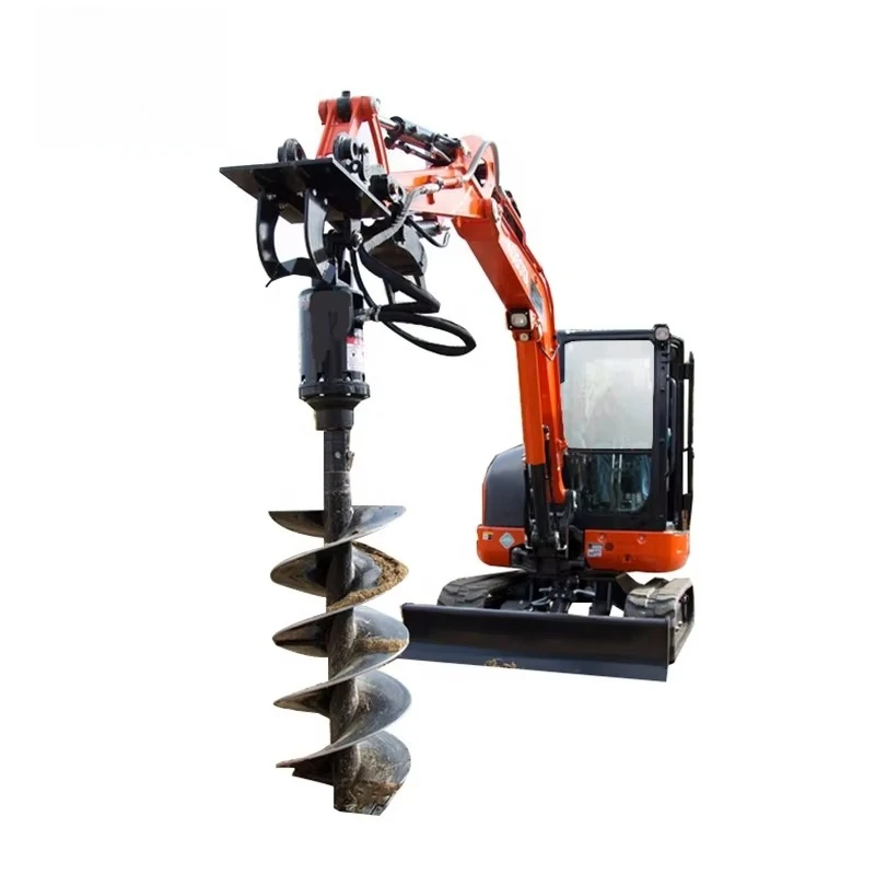 

New Condition Skid Steer Hydraulic Drilling Earth Auger Drill Post Hole Backhoe Loader Core Motor Component