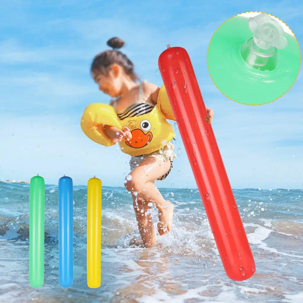 4 pçs colorido para praias piscina brinquedos de água adultos crianças float piscina macarrão piscina varas infláveis pvc natação macarrão