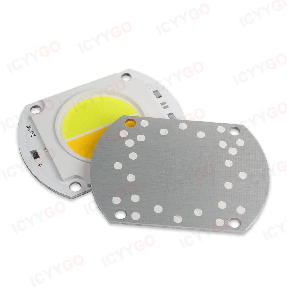 100W 200W LED COB LED Chip DC30-32V Warm White Cool White Dual Color Suitable for COB Audience Lighting LED Beads Floodlights