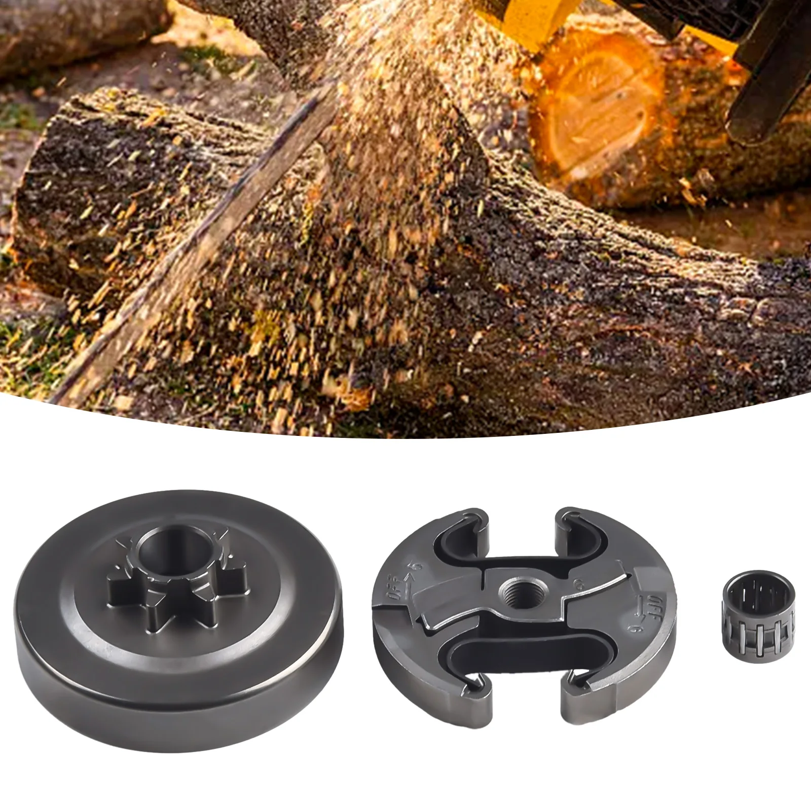 High Quality Practical To Use Power Equipment Outdoor Living Clutch Drum Bearing Kit 3 Pcs 325 7T 537110503 For Rancher Chainsaw