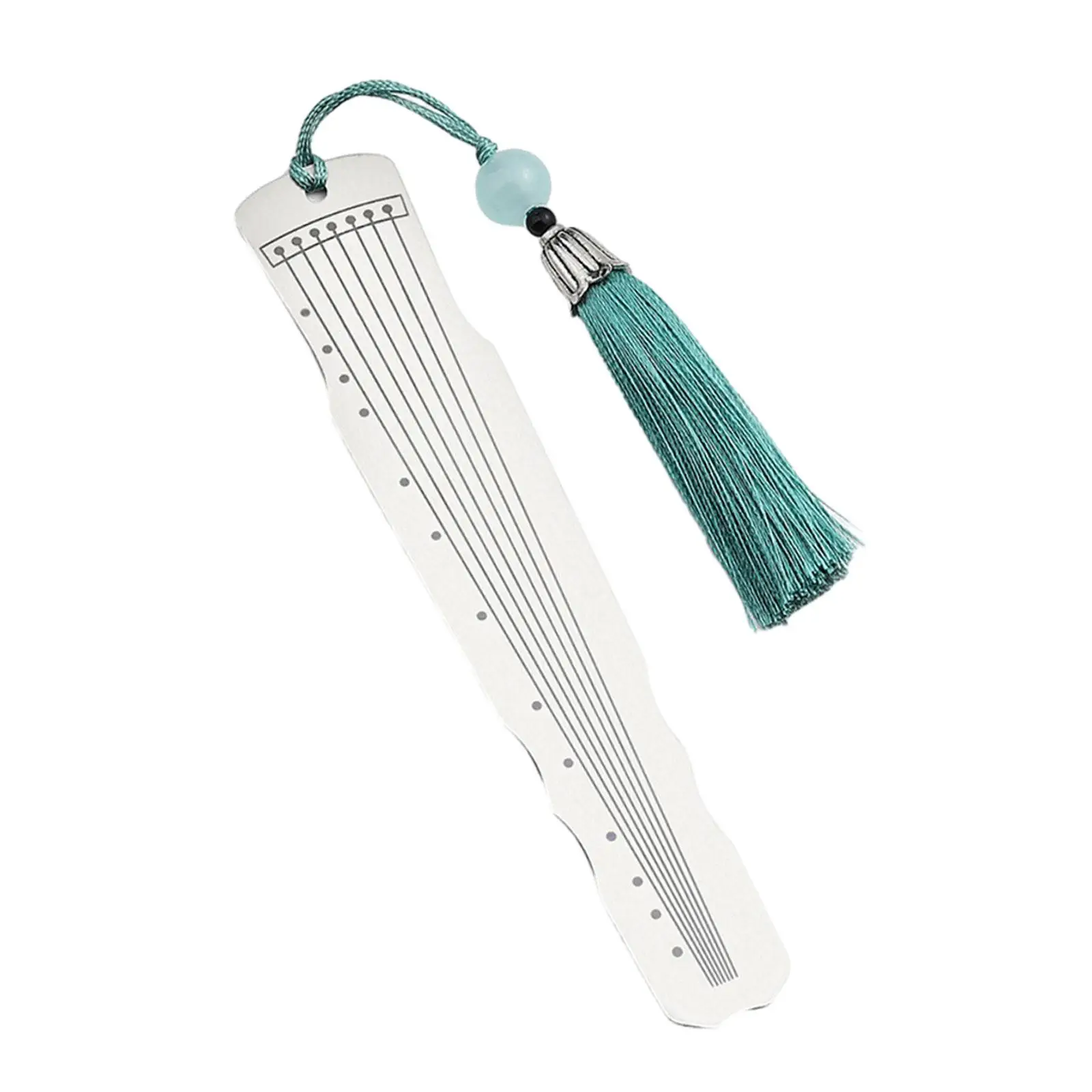 6x Chinese Bookmark Musical Instrument Design Metal Reading Markers for Gifts