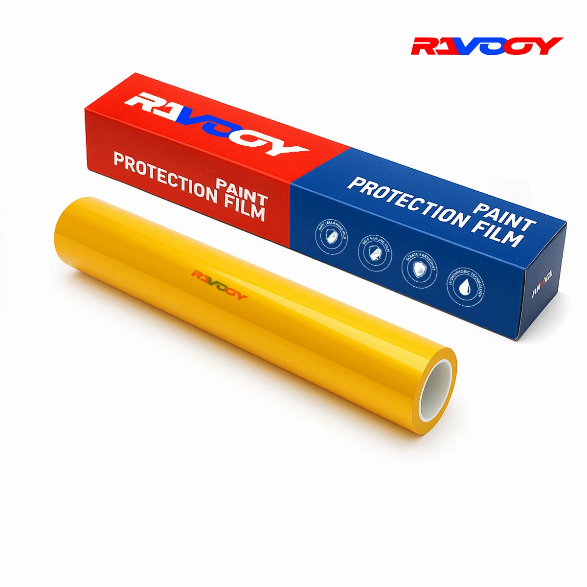 High Quality Glossy Golden Yellow Vinyl Wrap Film Self-Adhesive Auto Tuning Vinyl Stickers Durable Paint protective film