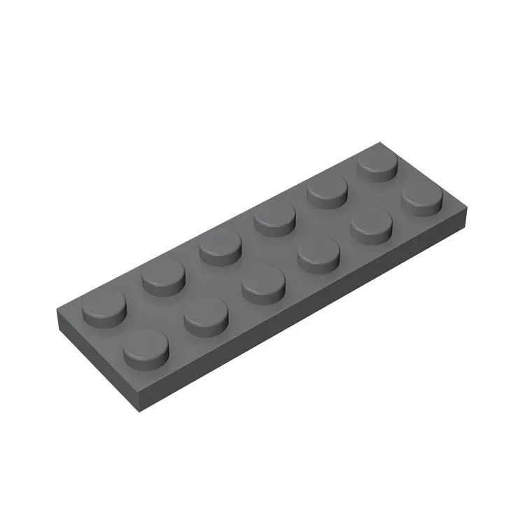 Gobricks GDS-512 Platte 2 x 6, kompatibel mit Lego 3795 Teile Kinder-DIY-Baustein, Partikelplatte zum Selbermachen