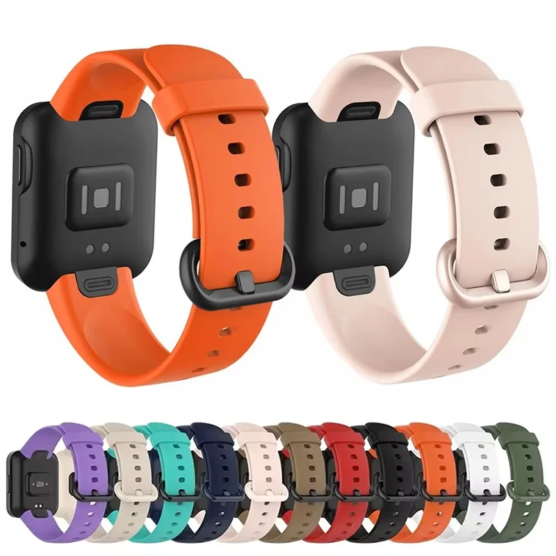 Pulseira de substituição para redmi watch 2 lite, pulseira esportiva de silicone para relógio inteligente xiaomi poco, acessórios de película protetora