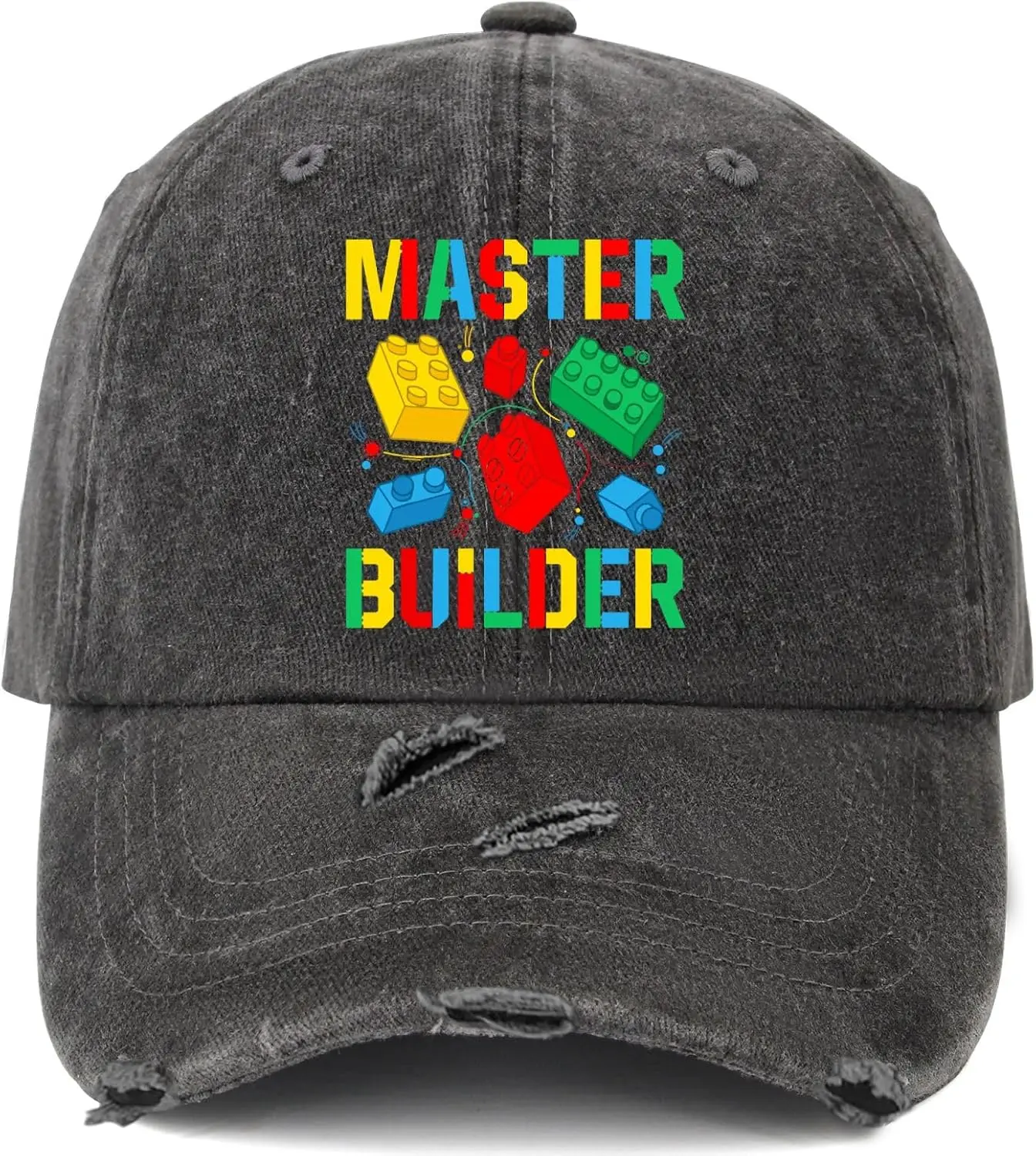 

Block Building for A Brick Builder Hats for Women Baseball Cap Aesthetic Washed Ball Cap Breathable