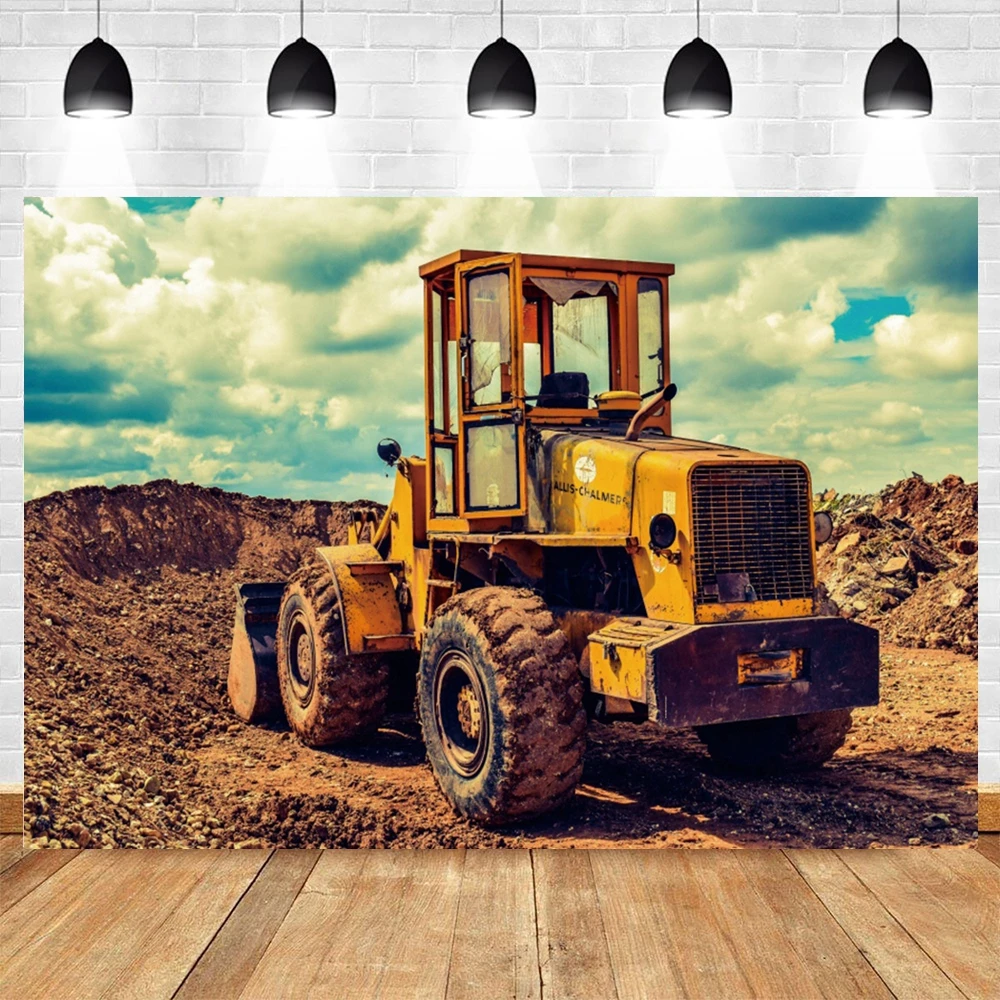 Boerderij Tractor Scène Achtergrond Magazijn Hooiberg Landelijke Agrarische Baby Portret Fotografie Achtergrond Fotostudio