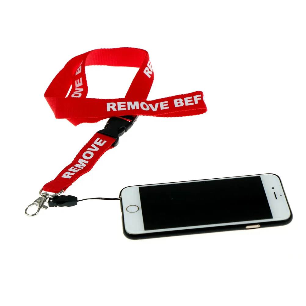 REMOVE BEFORE FLIGHT Phone Hanging Strap Lanyard For Huawei Xiaomi HTC Mobile Phone Straps for iPhone 8 Samsung Galaxy S8 Rope