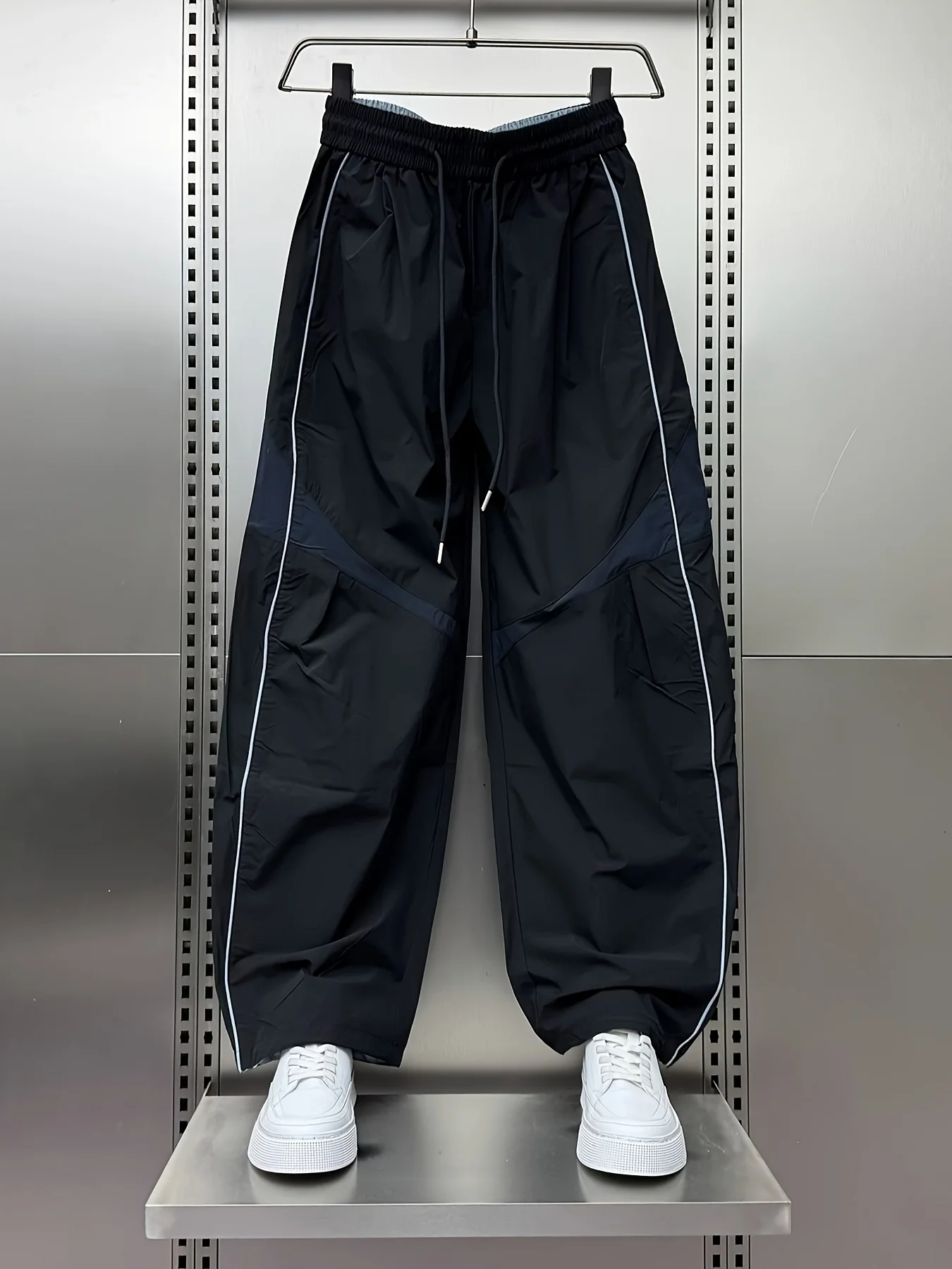 2026 Trendige amerikanische Freizeithose im Color-Block-Kontrast-Stil, gerade geschnitten, Workwear, modische Sommer-Neuheiten für Herren und Kinder – Detail 6