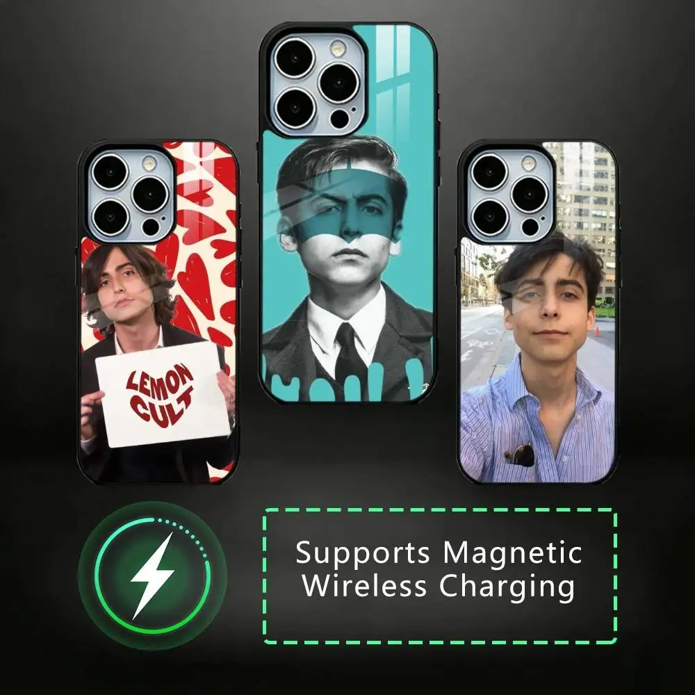

Aidan Gallagher Phone Case For iPhone17,16,15,14,13,12,11 Plus,Pro Magnetic with Magsafe Wireless Charging