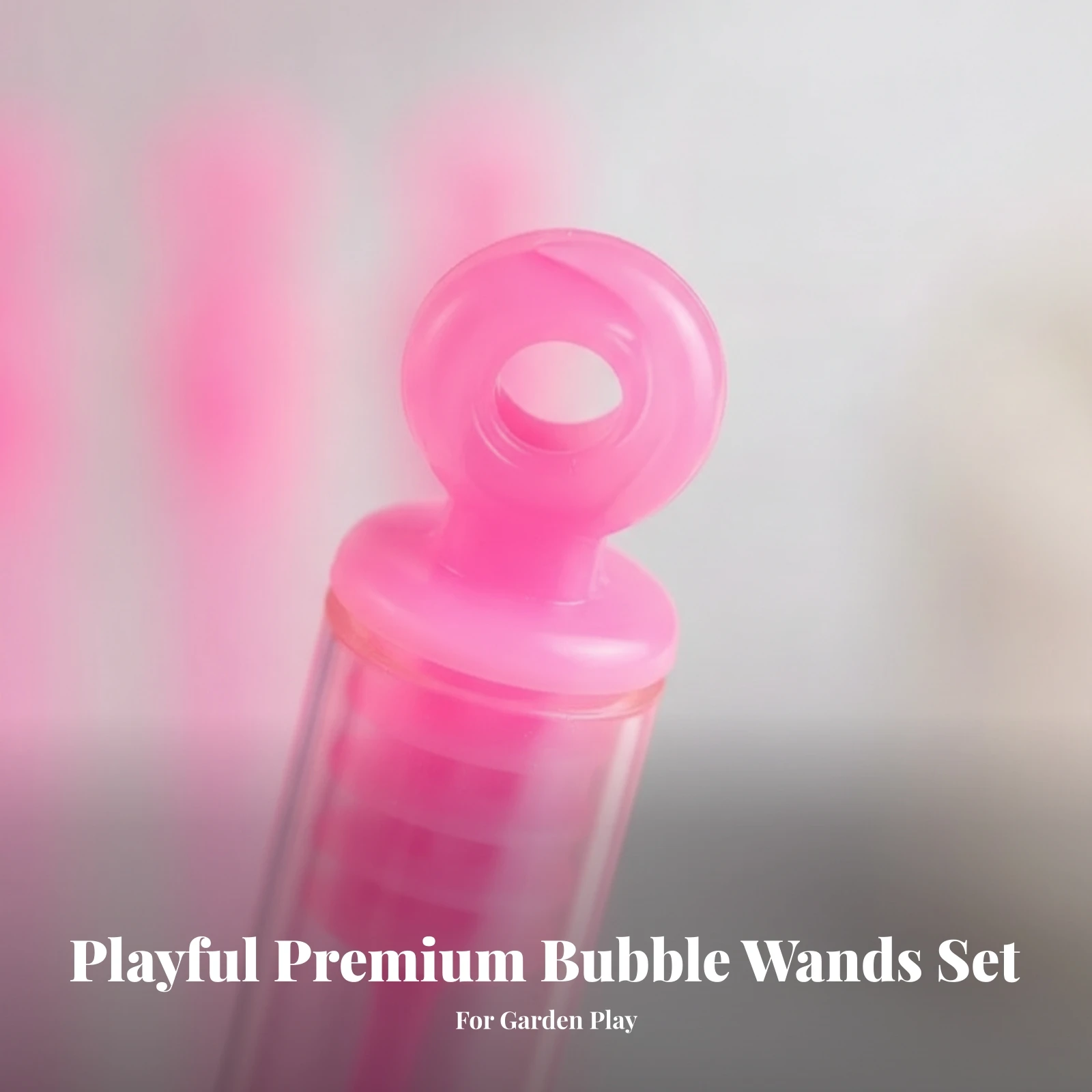 24 Pieces Bubble Wand Bottle Handheld Bubble Wand Portable Clear for Children, Outdoor Play, Parties