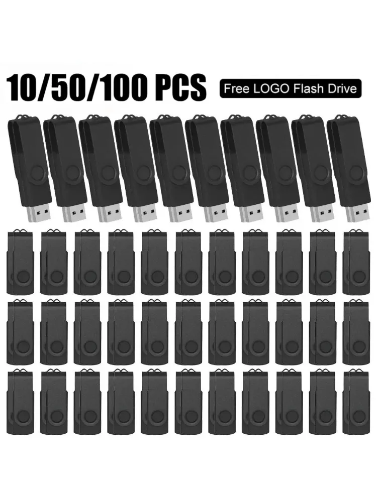 10/50/100 Stuks USB 2.0 Flash Drive Pendrive 1GB 2GB 4GB Pen Drive 8GB 16GB Geheugenstick 32GB USB Stick 64GB Flash 128MB Cadeau - afbeelding 2
