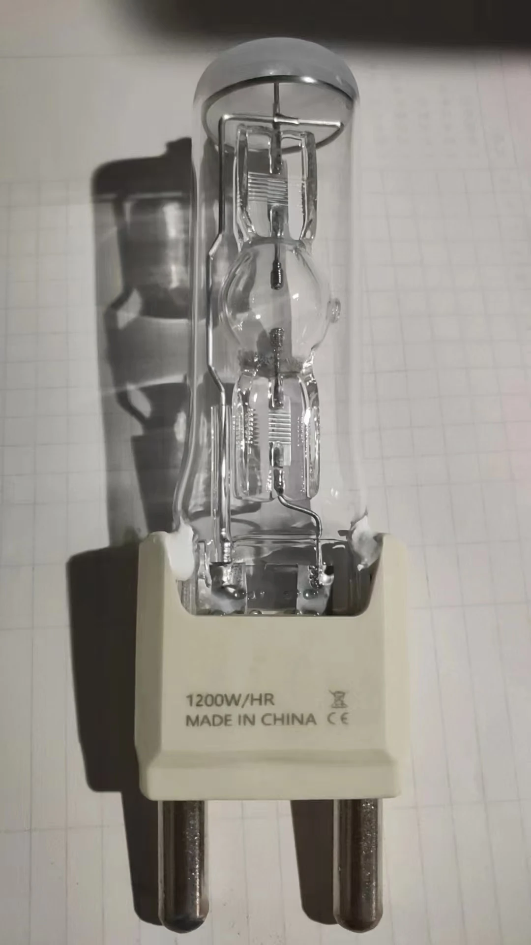 MSR1200/HR 1200W 5600K G38 Hot Resrtike Studio Metal Halide Lamp Bulb