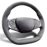 DIY Hand Sewn Anti Slip Suede Steering Wheel Cover Wrap For DongFeng Aeolus Yixuan MAX Haohan GS AX7 Forthing T5 Car Accessories