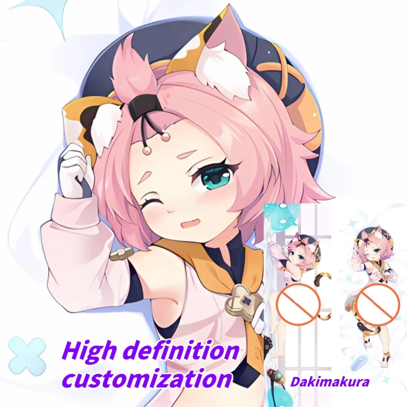 

Dakimakura Anime Pillow Case Genshin Impact Diona Double-sided Print Of Life-size Body Pillowcase Gifts