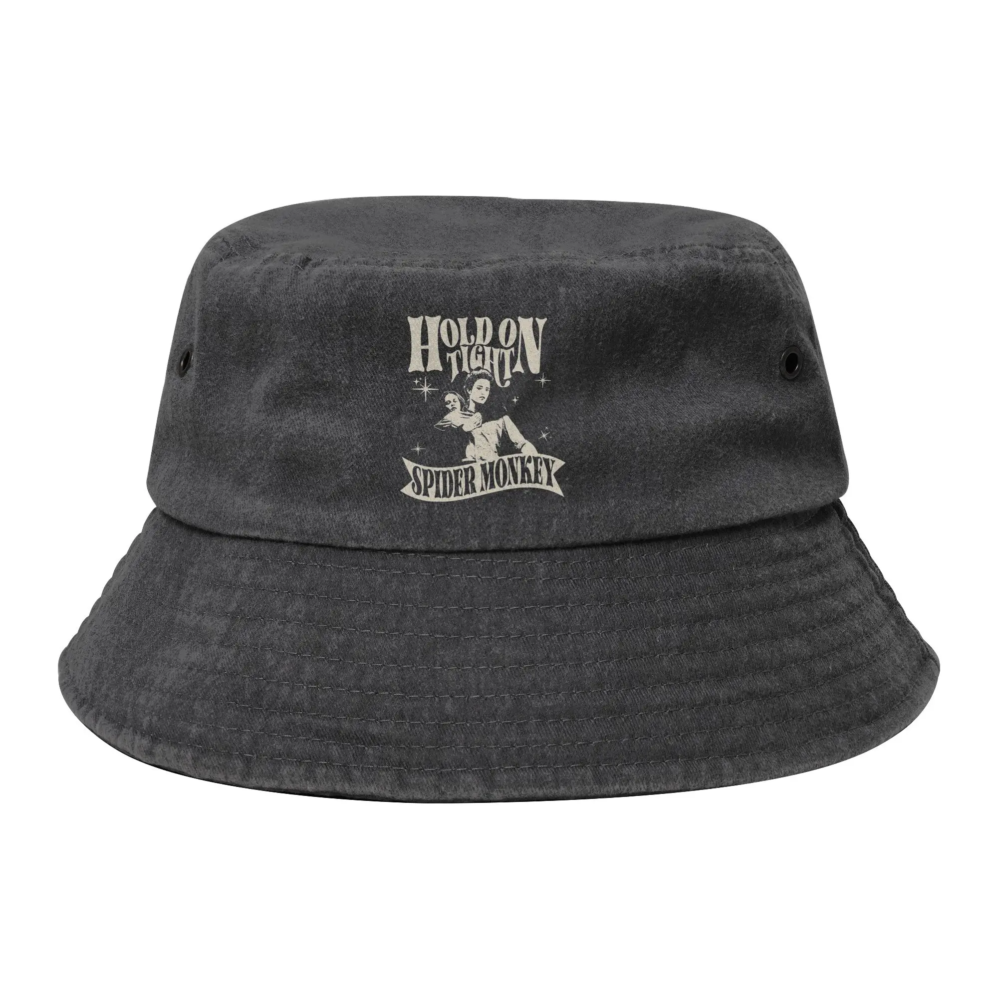 Men Women Bucket Hats Hold On Tight Spider Monkey Twilight Summer Beach Hatwear Foldable Fishing Hats  Panama Hat Gifts Idea