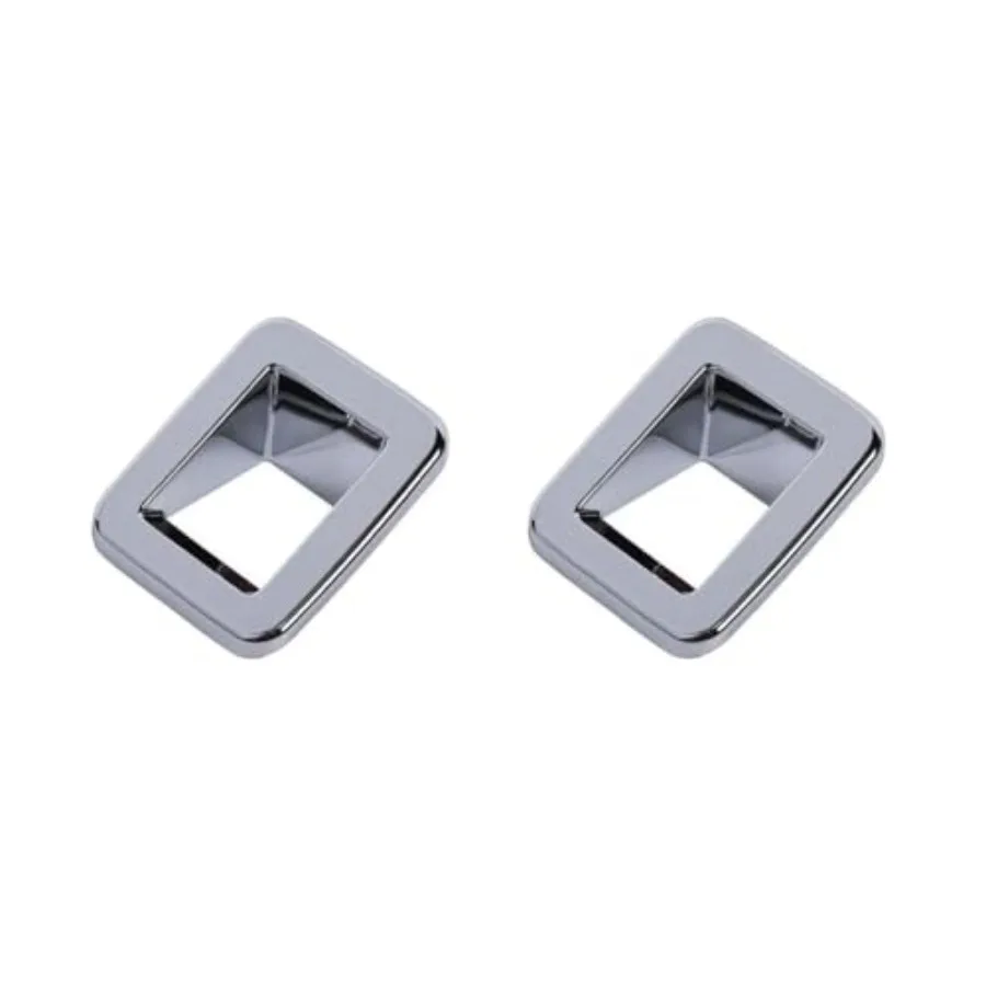 

License Plate Light Trim Chrome Rear Hood Lamp Cover ABS for Ford for F150 2021-2023 2 Piece/Set-Pakcage