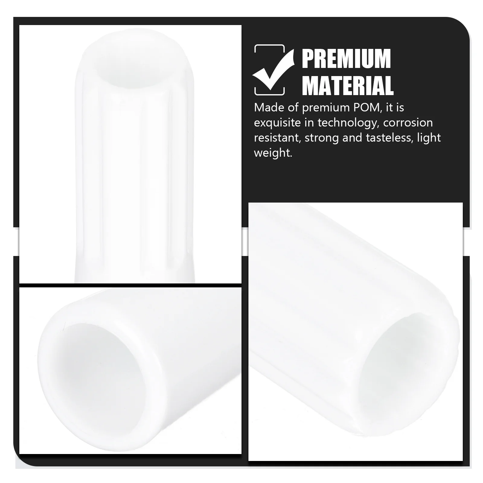 

20Pcs White Blind Rod Handle Universal Replacement Plastic Wand Grip Parts for Vertical Horizontal Window Blinds Tilt Rod Opener