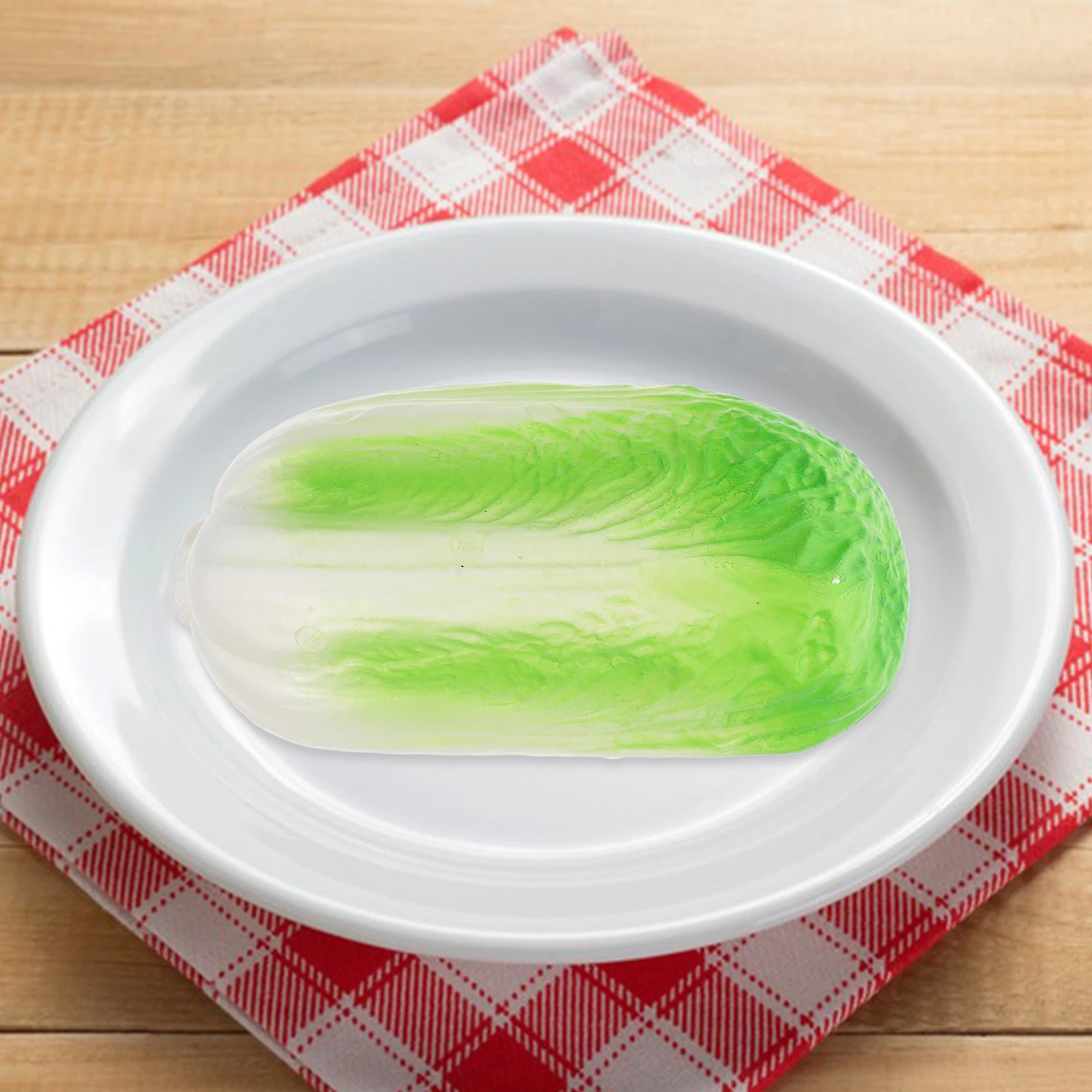 

1pcs Realistic Artificial Cabbage For Kitchen Home Office Decor Food Photography Props Simulation Plastic Faux Vegetable Green