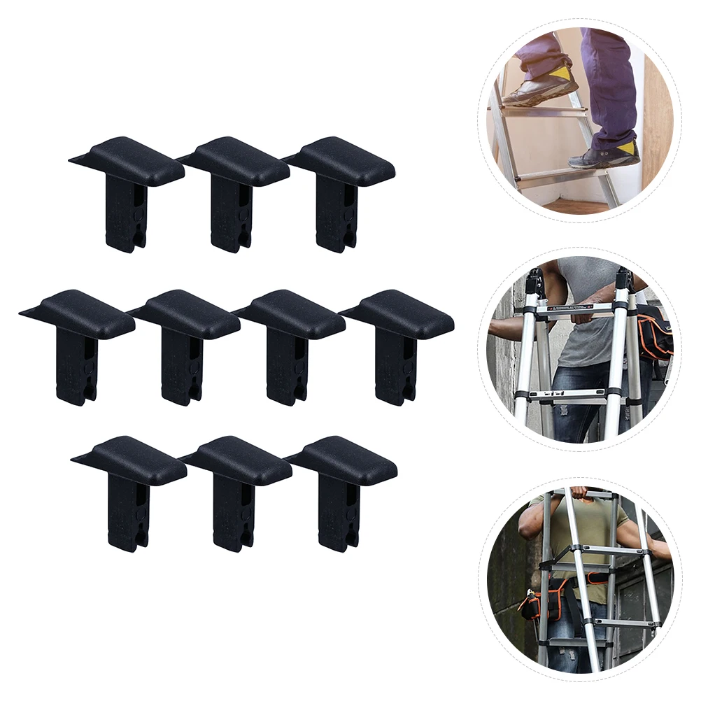 10pcs Black Ladder Switch Button Aluminum Extension Retractable Replacement Single Folding Ladders Construction Tools