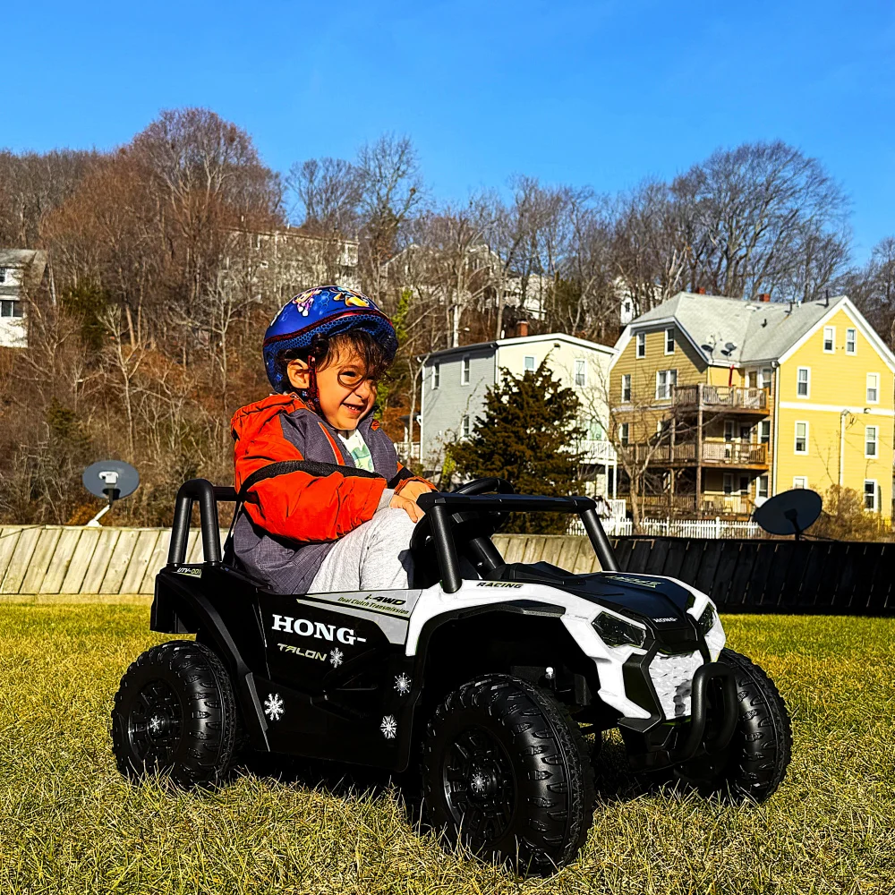 Ride on car Kids Electric Car Ride on Cars 12V Ride On UTV Toy Electric Car with  remote control /Three-point seat belt for 3+