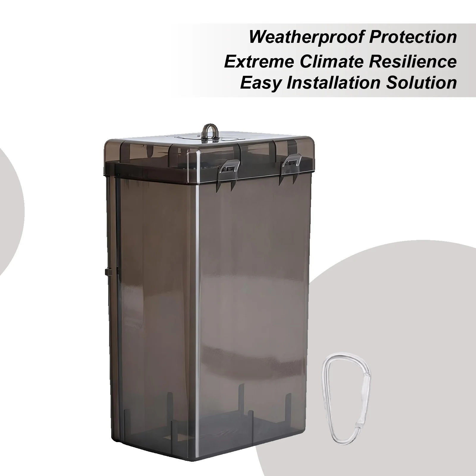 EV Charger Box Rainproof UV-Resistant Protector Electric Vehicle Charger Rain Protector For All Weather Storage Parking Lot