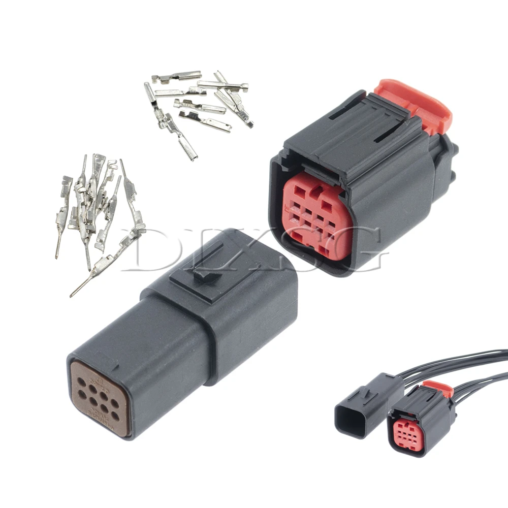 1 Set 8 Pin 1411001-1 Car Reverse Radar Module Socket for Ford Focus 1411001-6 Auto Connector 1-1411001-0 1-1411001-1
