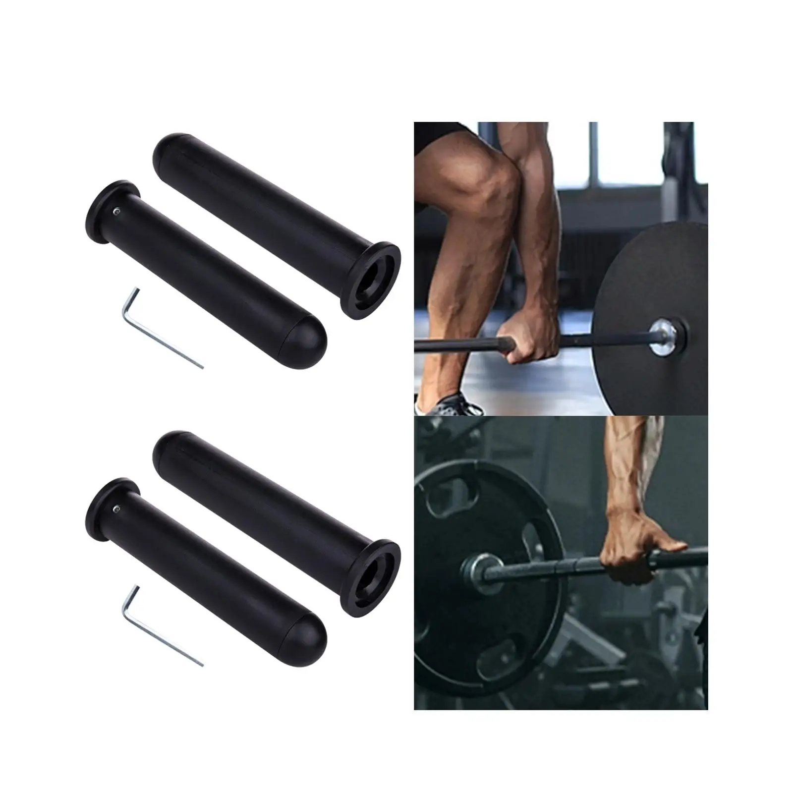 Weight Bars Adapter Nonslip Grip Exercise Equipment Weightlifting Accessory for Home Gym Strength Practice