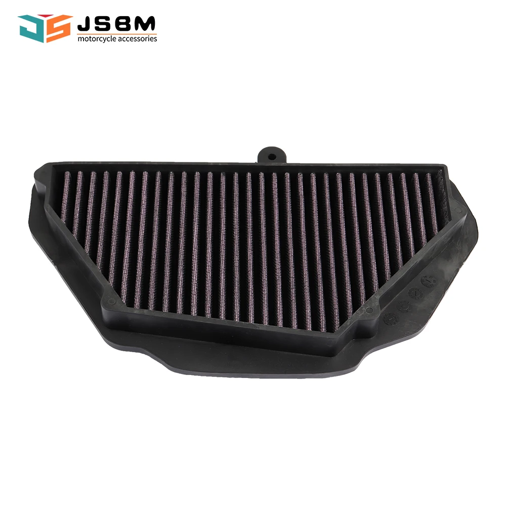 JSBM Motorcycle Washable Air Filter Intake Cleaner For Kawasaki Ninja ZX-10R ZX10R ZX1000 ZX10RR ABS 2016 2017 2018 2019 2023