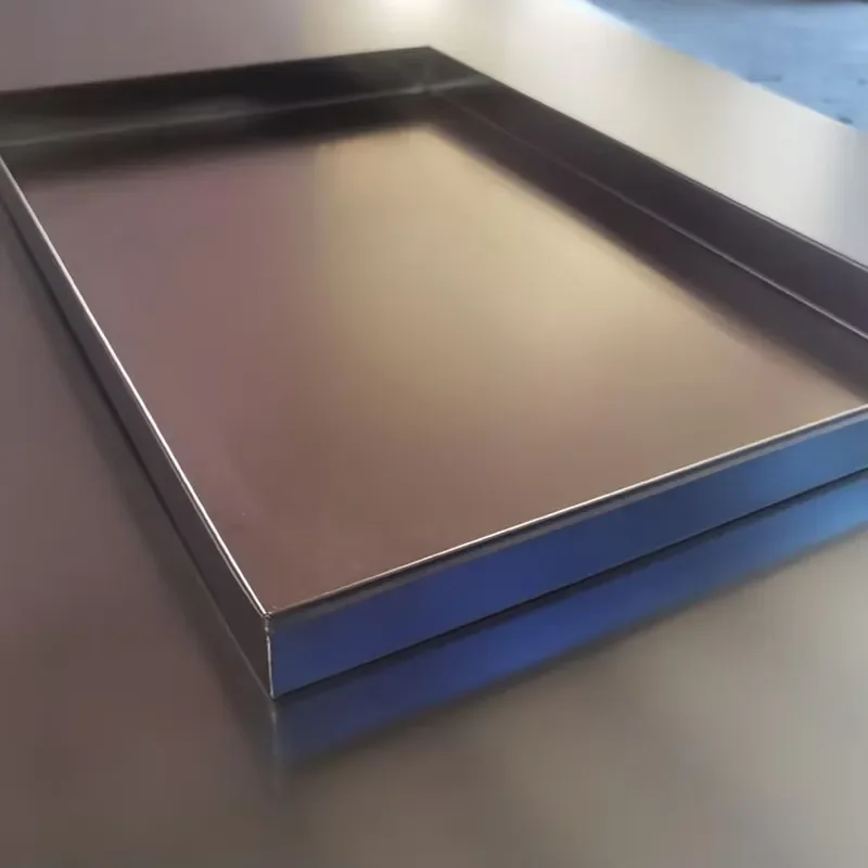 Custom Size Kitchen Stainless Steel 304 Food Baking Tray Tray with Cake Cutter