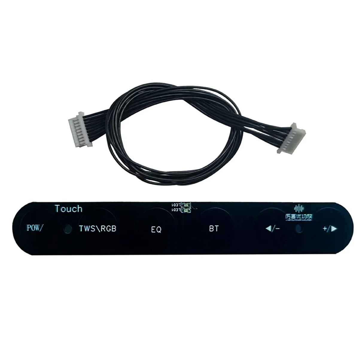 DSP Bluetooth 5.0 Digital HIFI Stereo Power Amplifier Board 50Wx2 TWS Touch Moudle 10-Band EQ