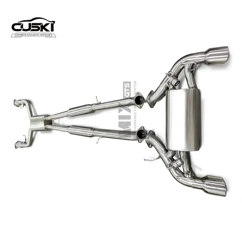 High Flow catback for Nissan 400z Valve Exhaust System quality Stainless Steel car Exhaust Modification