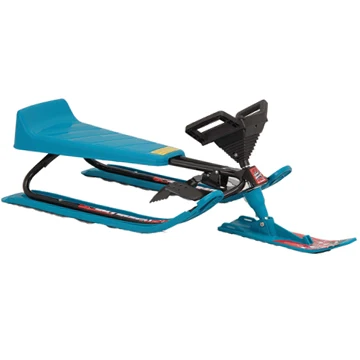 Ski Bike with Steering Wheel Kids Snow Sled With Unpowered winter outdoor entertainm                               ent equipment