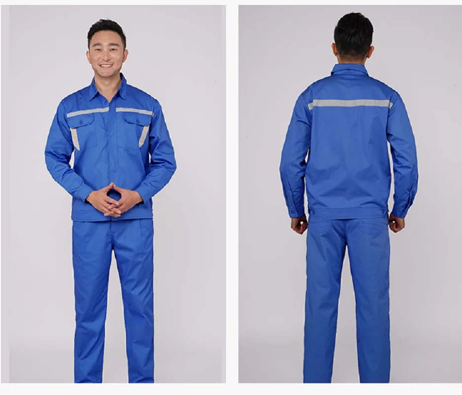 مرحبا فيس ملابس العمل الآمنة مصلح السيارات زي العمل ورشة عمل المصنع بورتر لحام العمل المعطف رجالي عمال حجم كبير #5