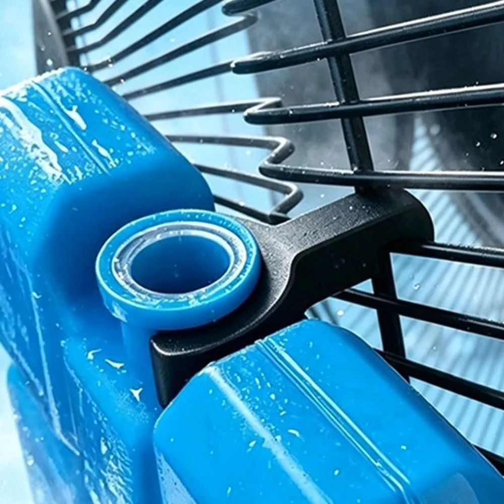 5Pcs Plastic Fan Ice Pack Clip Air Cooling 3D Print Ice Box Holder Clip Firm Grip Compact Electric Fan Hanging Clip