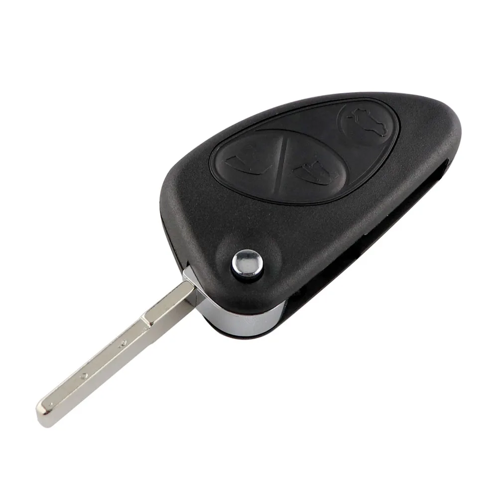 2/3 pulsanti Flip Key Case per Alfa Romeo Remote Car Key Shell per Alfa 147 156 166 GT sostituzione Fob SIP22 Uncut Blade No Logo