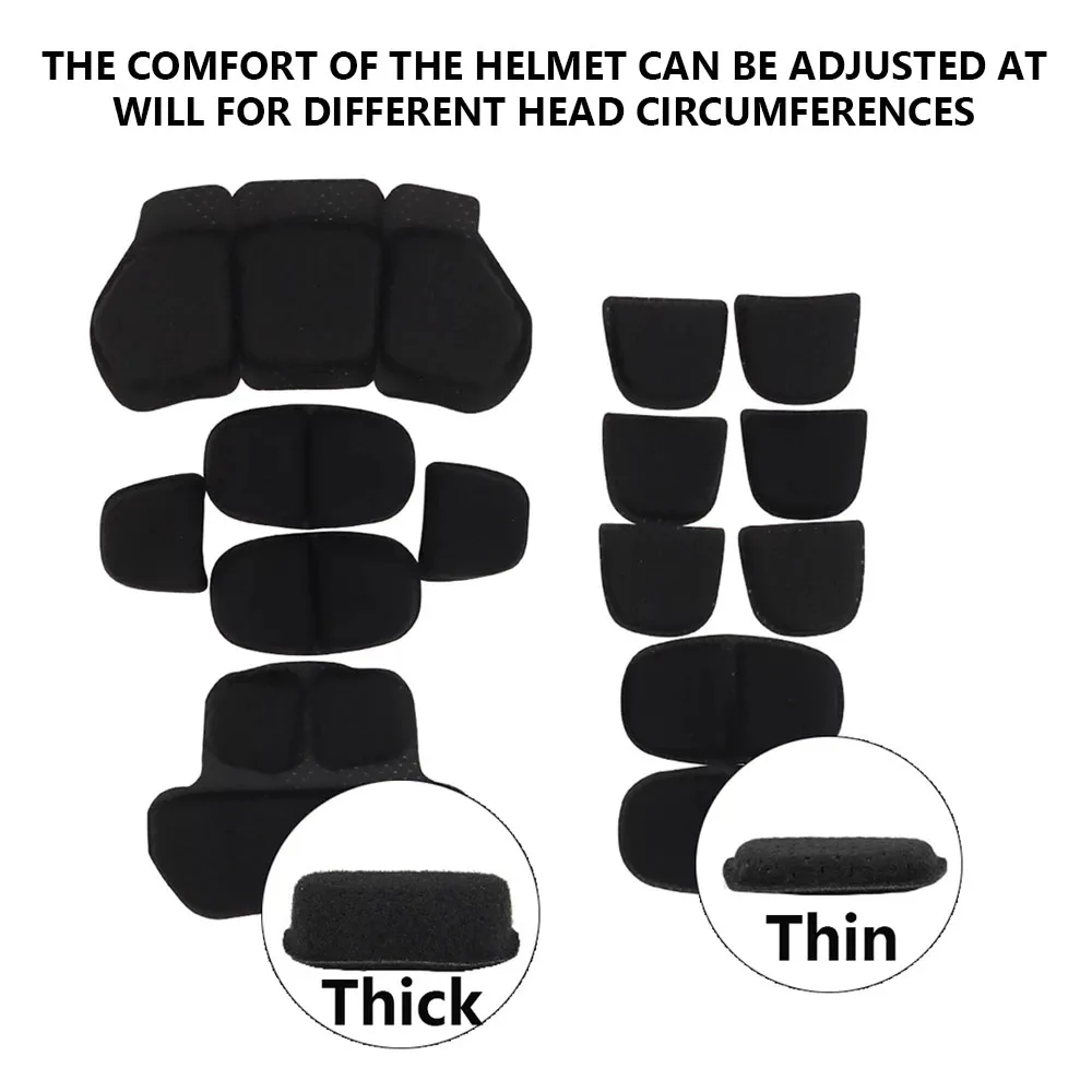 Tactical Helmet Inner Pads Soft Breathable Hunting Shooting FAST Airsoft Helmet Memory Foam Pads Replacement Helmet Accessories