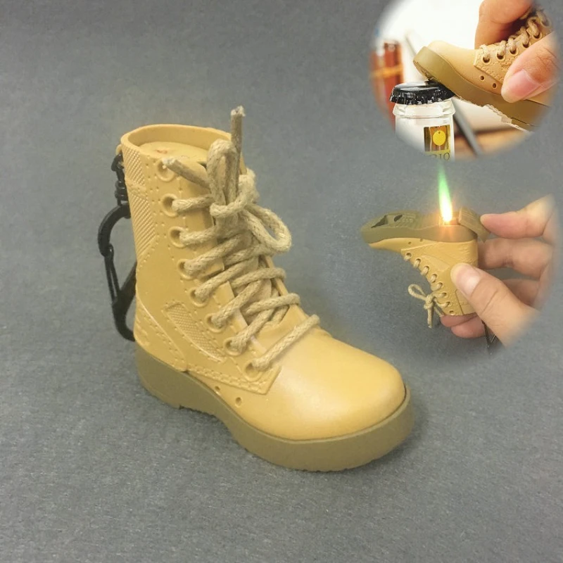 

Creative Design Butane Gas Lighter Windproof Pink Flame Open Type Cigarette Lighter Straight Flashlight Cigarette Accessories