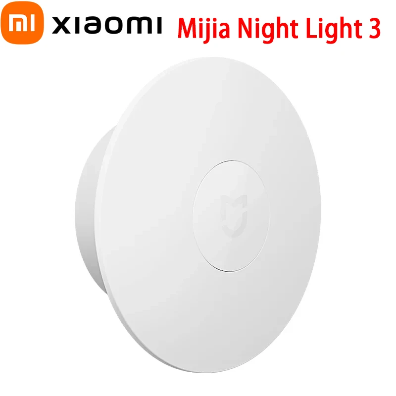 

Ночник Xiaomi Mijia 3, 600 мАч, перезаряжаемый датчик движения 120 ° Широкодиапазонный светочувствительный двойной датчик человека, домашний ночник