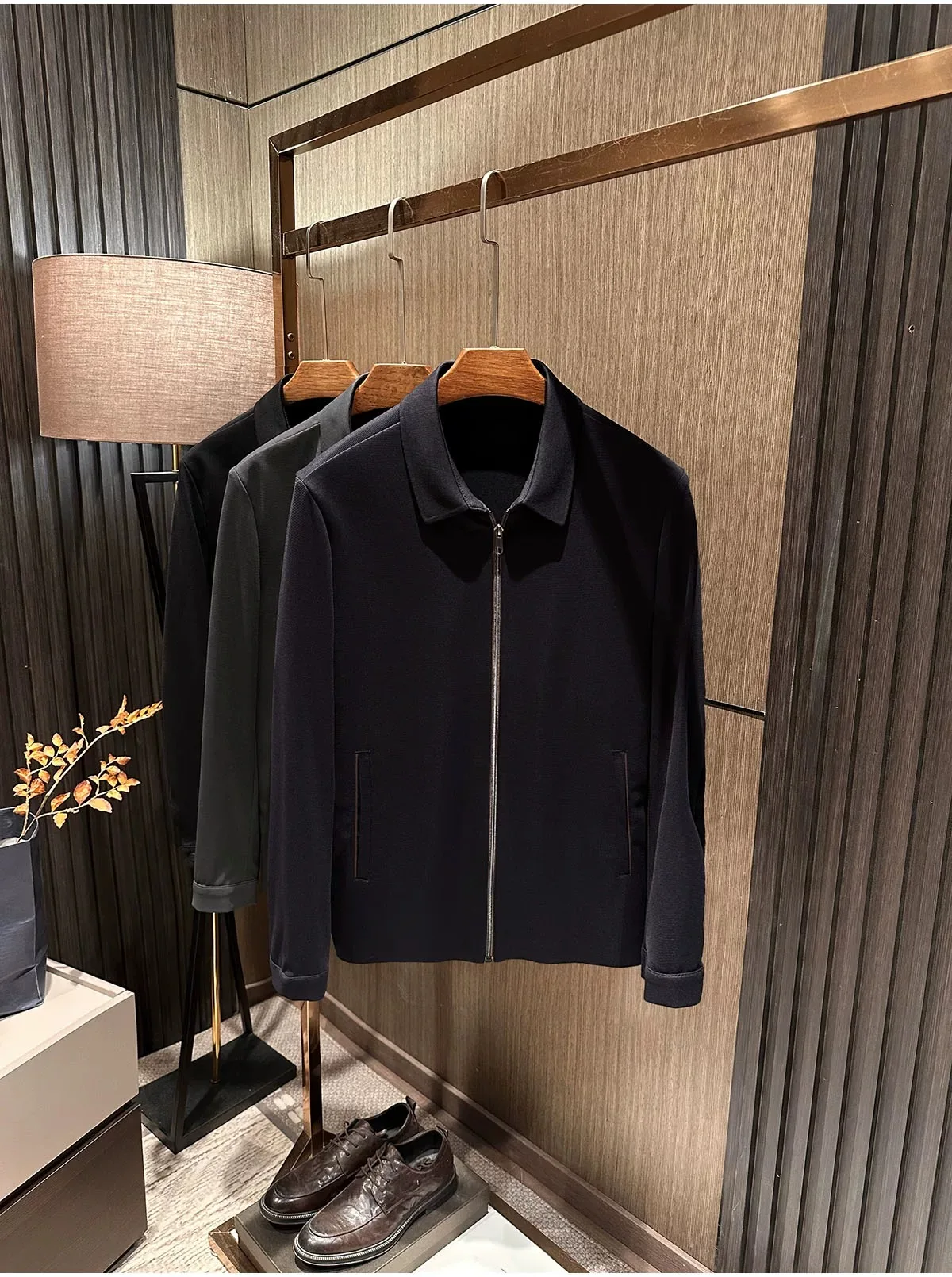 Autumn New Simple and Versatile Solid Color Collar Knitted Jacket Coat